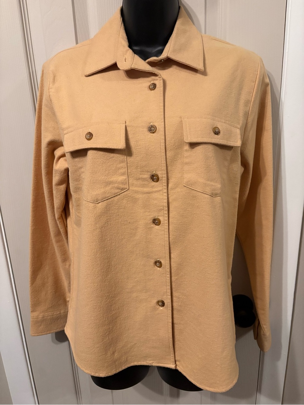 L.L. Bean Women’s Heavyweight Chamois Flannel Shirt - Size S Regular